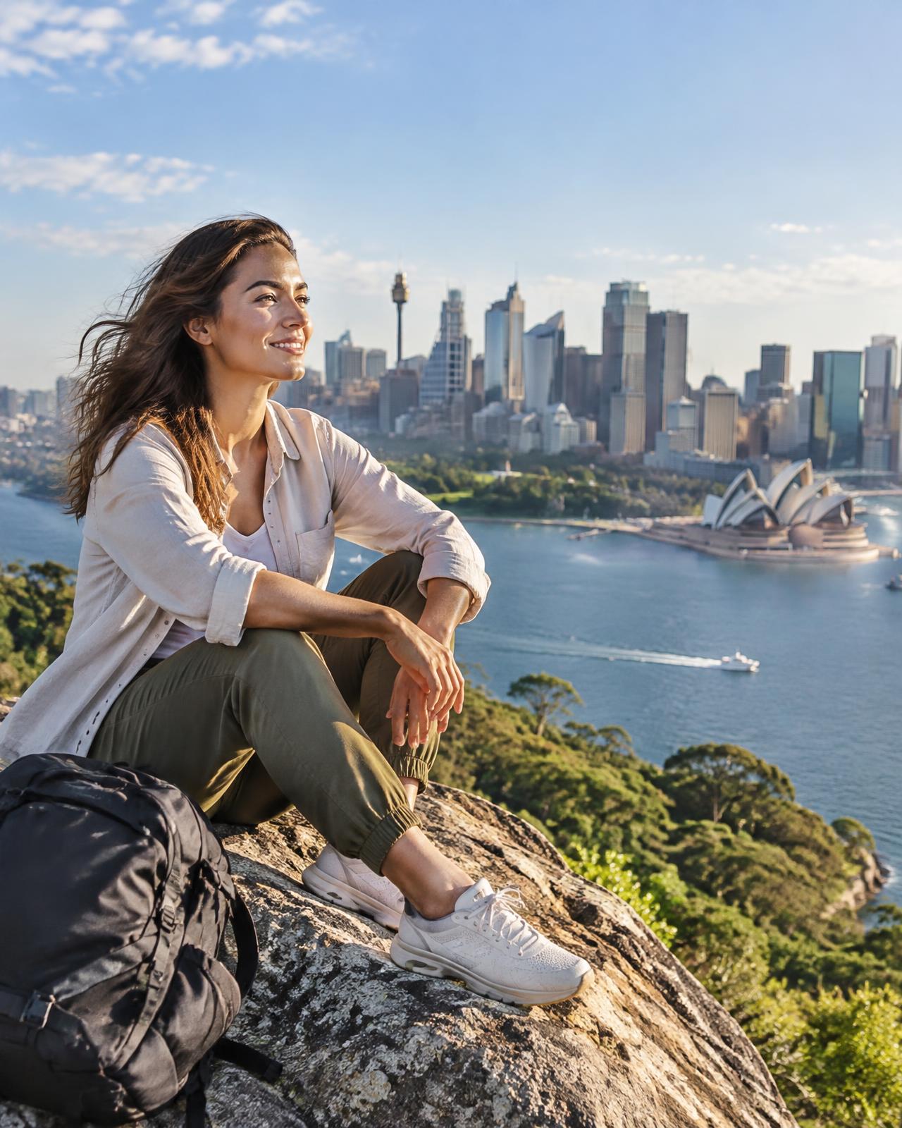 Jeune professionnelle préparant son projet australien